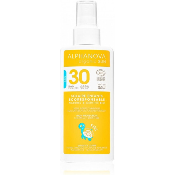 Alphanova BIO Opaľovací krém v spreji pre deti SPF 30 125 g