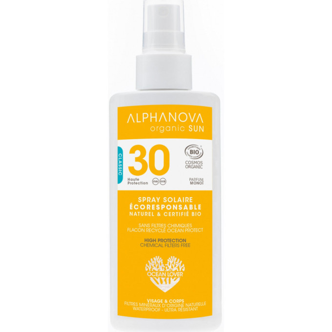 Alphanova Opaľovací krém v spreji SPF 30 125 g