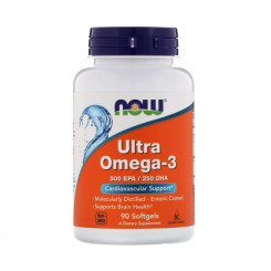 NOW Foods Ultra Omega 3 500 EPA/250 DHA 90 softgel kapsúl