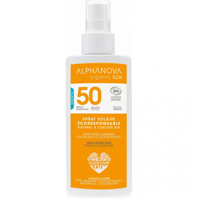 Alphanova SUN opaľovací krém spray SPF 50 125 g