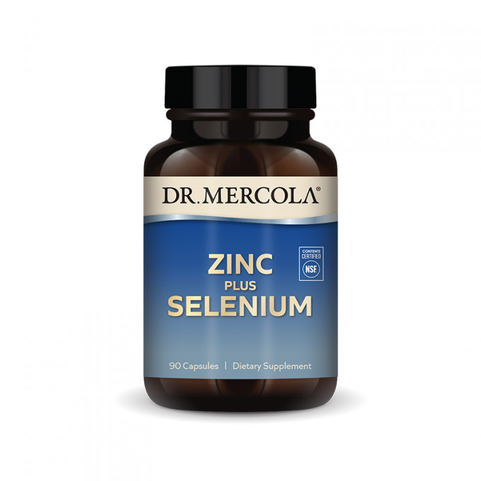 Dr. Mercola Zinok 15 mg + selén 200 mcg 90 kapsúl