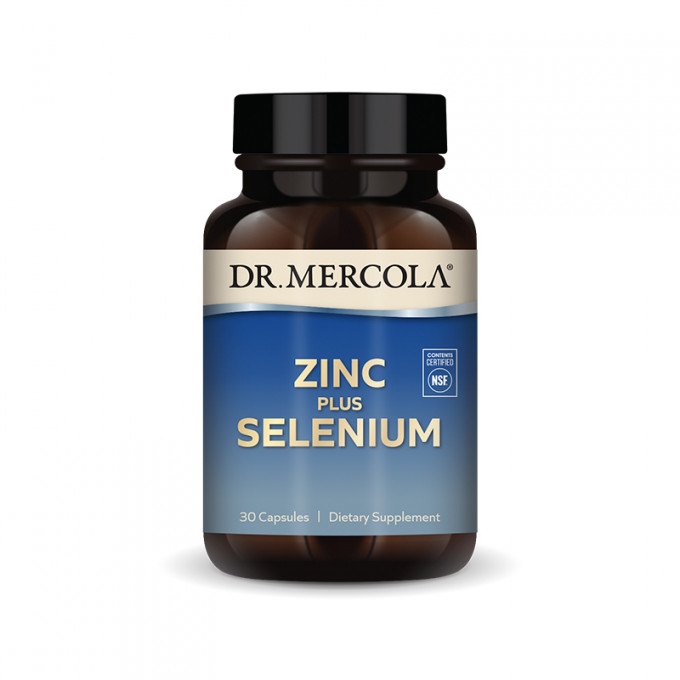 Dr. Mercola Zinek 15 mg + selen 200 mcg 30 kapslí