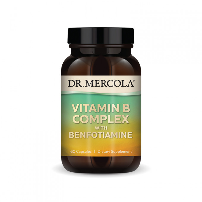 Dr. Mercola Vitamín B Complex s Benfotiamínom 60 kapsúl