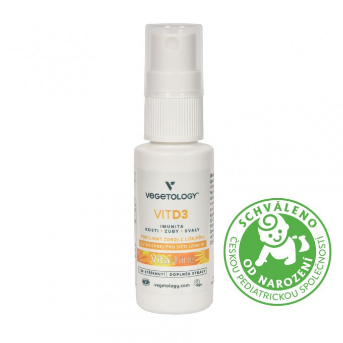 Vegetology Vitashine sprej Vitamín D3 1000 IU 20 ml