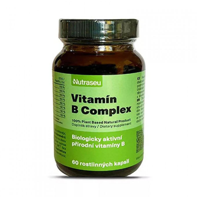 Nutraseu Vitamín B Complex 100% Plant Based 60 kapsúl